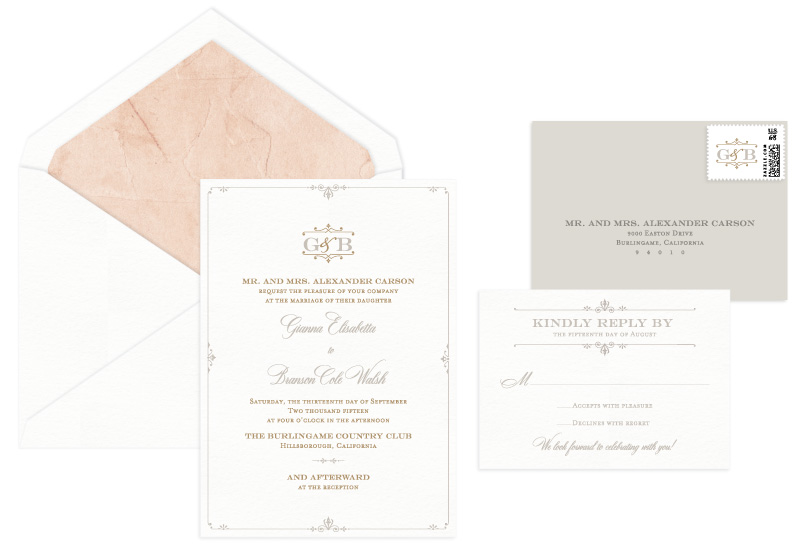Letterpress Wedding Invitations Aerialist Press